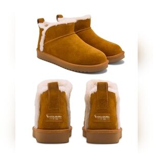 Koolaburra Tan Suede Boots with Cream Lining
